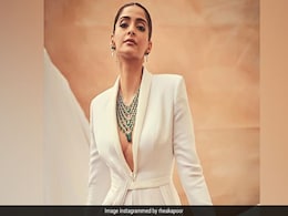 Cannes 2019: <I>Once Upon A Time</i> On The Red Carpet, Sonam Kapoor In A Tuxedo Cannes 2019: <I>Once Upon A Time</i> On The Red Carpet, Sonam Kapoor In A Tuxedo