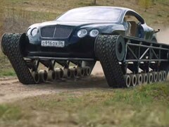 Bentley Continental GT Gets Modified Into A Tank In Russia