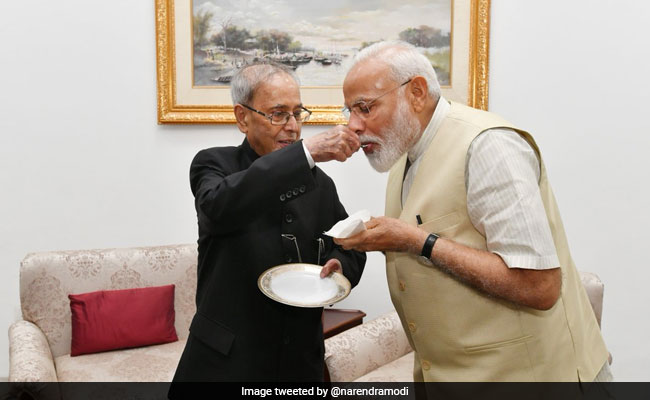 PM Tweets Photos Of Meeting With "Statesman" Pranab Mukherjee. He Replies