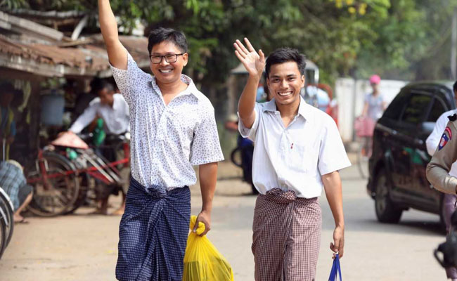 2 Pulitzer-Winning Reuters Reporters Freed After 500 Days In Myanmar Jail 2 Pulitzer-Winning Reuters Reporters Freed After 500 Days In Myanmar Jail