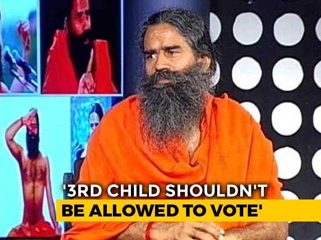"Third Child Shouldn't Be Allowed To Vote": Ramdev On Population Control