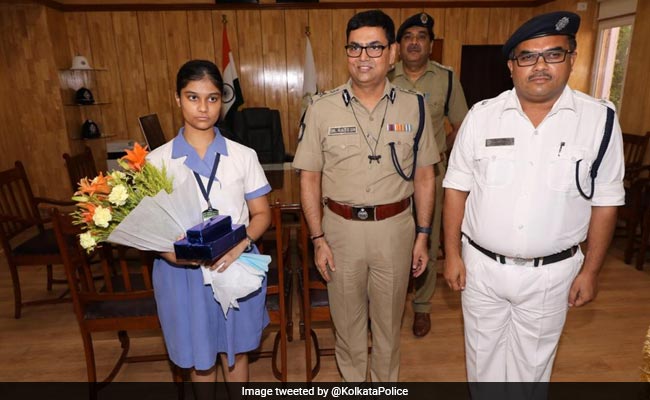 Girl Who Placed 4th In ISC Made Senior Cop For A Day, Is Father's 'Boss'