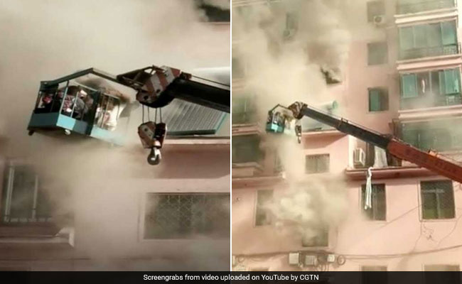 19-Year-Old Uses Crane To Save People Trapped In Burning Building