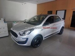 Ford Aspire Titanium Blu Variant Spotted At Dealership