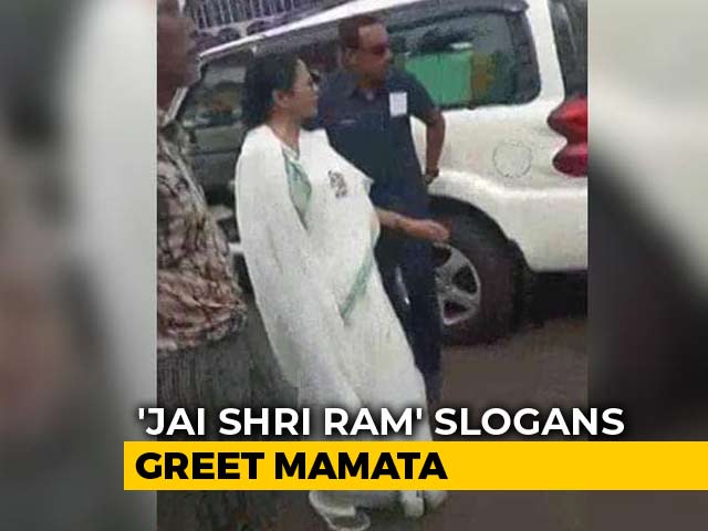 "Jai Shri Ram" Slogans Greet Mamata Banerjee In Bengal. Her Reaction