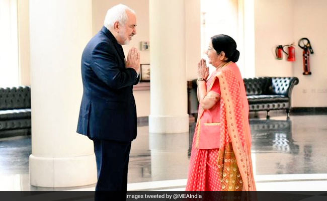 Sushma Swaraj Holds "Constructive" Talks With Iran's Foreign Minister