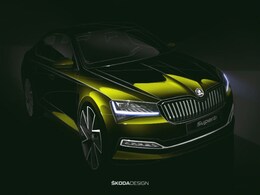 Skoda Superb Facelift Teased In New Design Sketches Skoda Superb Facelift Teased In New Design Sketches