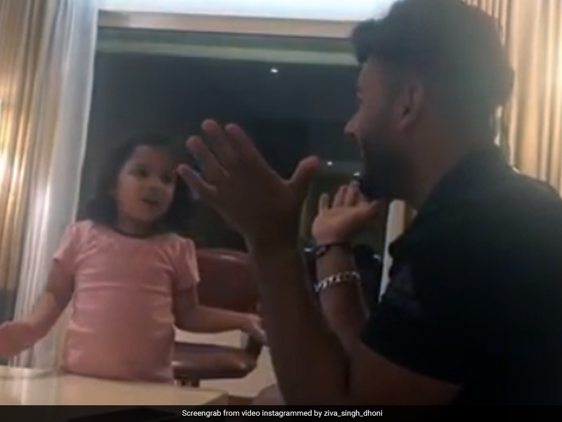 Watch: Ziva Dhoni Gives Hindi Lessons To Rishabh Pant