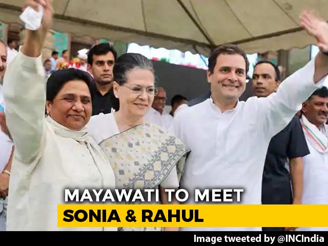 Mayawati To Meet Sonia Gandhi, Rahul Gandhi Tomorrow Ahead Of Results