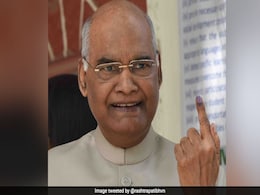 President Ram Nath Kovind, Wife Savita Cast Vote In Delhi President Ram Nath Kovind, Wife Savita Cast Vote In Delhi