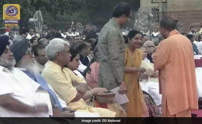 Sushma Swaraj Not In PM Modi's Cabinet, Sits In Audience At Oath
