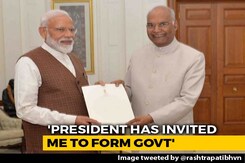 PM Modi Meets President Ram Nath Kovind, Stakes Claim To Form Government PM Modi Meets President Ram Nath Kovind, Stakes Claim To Form Government
