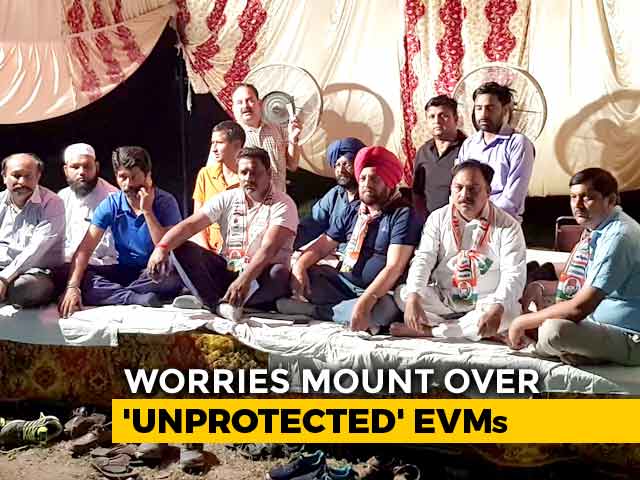 Opposition Parties' Night Vigil Outside EVM Rooms Amid 'Tampering' Row