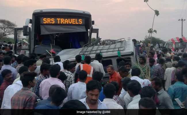 13 Killed, Several Injured After Bus Collides With SUV In Andhra Pradesh