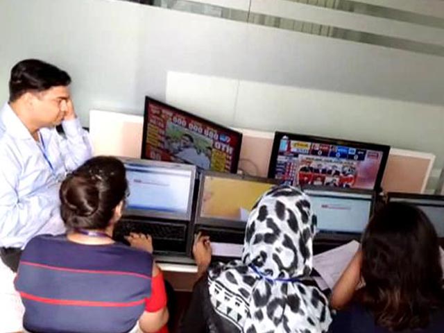 A Look Inside The Election War Room At NDTV Headquarters