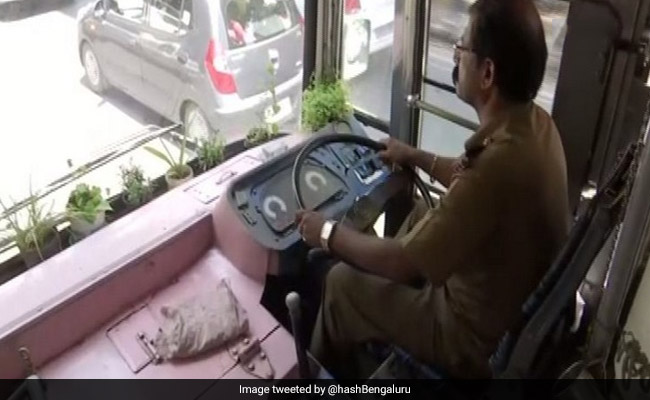 Bengaluru Driver Initiates Green Drive, Maintains Mini Garden In His Bus