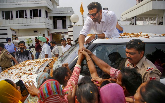Haryana Assembly Polls: Sunny Deol Campaigns For BJP Candidate Om Parkash Dhankar