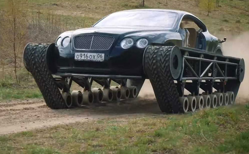 Bentley Continental GT Gets Modified Into A Tank In Russia