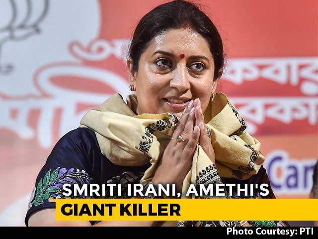 Smriti Irani, 2019's Star Winner, Tweets "New Morning For Amethi"