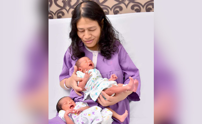 'Iron Lady' Irom Sharmila Gives Birth To Twins On Mother's Day; See Pics