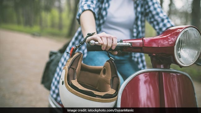 Wearing helmet is important for your safety while riding a scooter