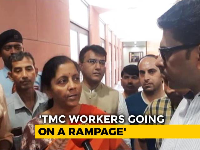 On Violence During Amit Shah's Rally, Nirmala Sitharaman Attacks Mamata Banerjee