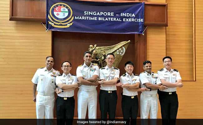 India, Singapore Take Part In Naval Drill In South China Sea