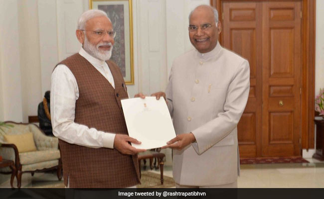 PM Modi Meets President Ram Nath Kovind, Stakes Claim To Form Government
