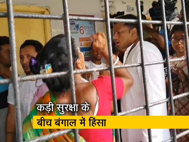बंगाल में कई बूथ पर बीजेपी और टीएमसी कार्यकर्ताओं के बीच झड़प