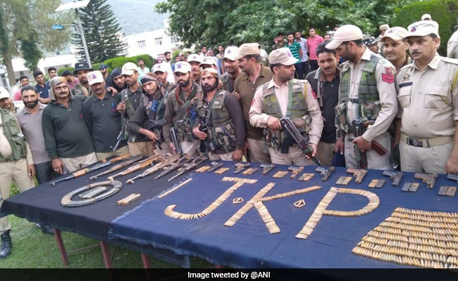 15 Weapons Recovered As Police Bust Terrorist Hideout In Rajouri