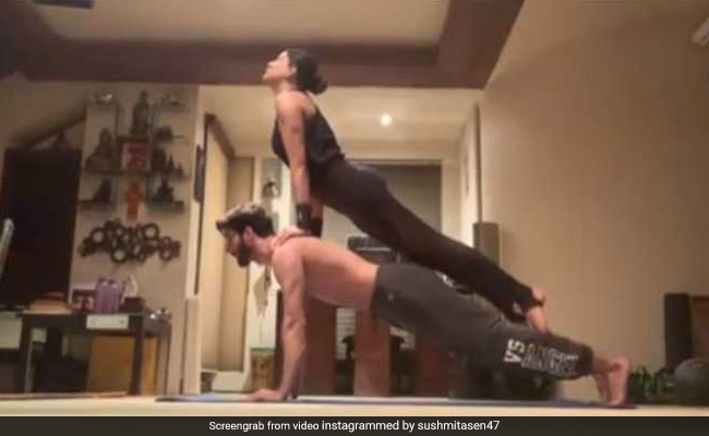Sushmita Sen Sums Up Working Out With Boyfriend Rohman Shawl As 'Bliss'