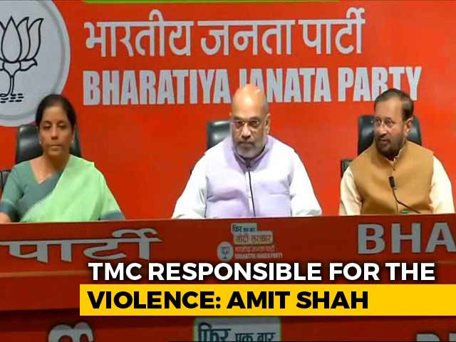 "Wouldn't Have Escaped Unhurt But For CRPF": Amit Shah On Kolkata Clashes