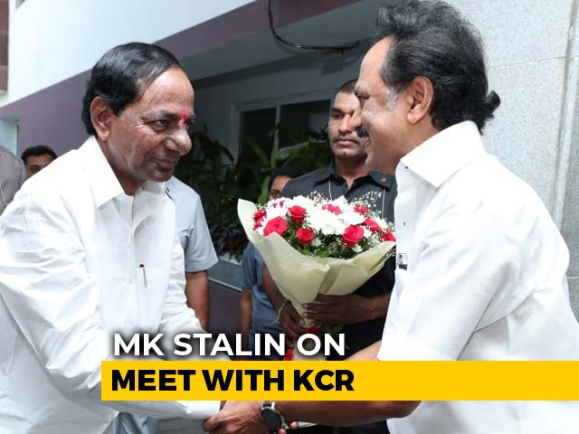 Stalin Pours Cold Water On KCR Plans: "Don't See Chance For Third Front"