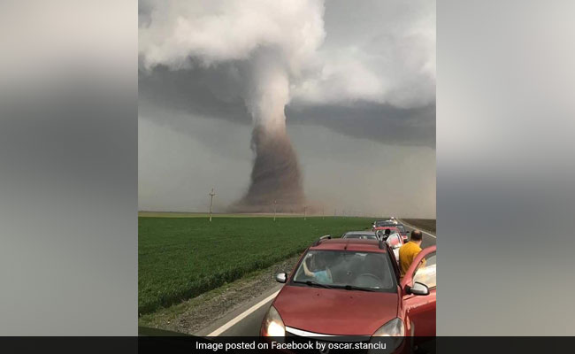 Watch: Powerful Tornado Touches Down In Romanian Countryside