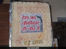 Elections 2019 - Maharashtra Candidate Celebrates Birthday With "Chowkidar Chor Hai" Cake Elections 2019 - Maharashtra Candidate Celebrates Birthday With "Chowkidar Chor Hai" Cake