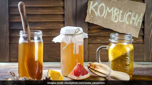 Kombucha supports a healthy gut by promoting digestion and aiding in detoxification