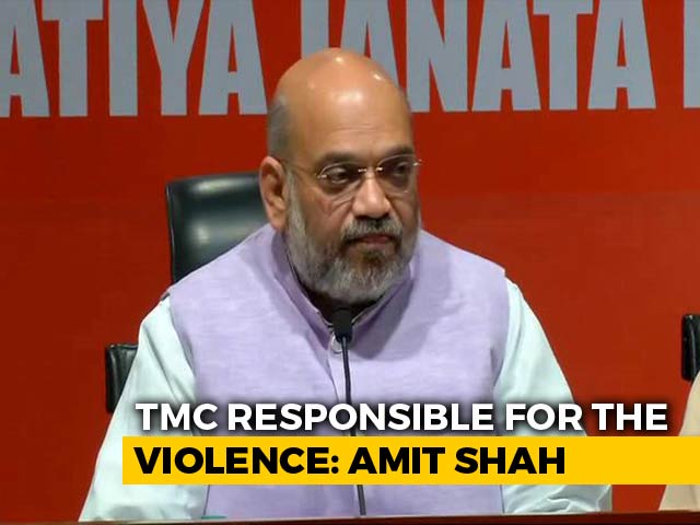 "Trinamool Activists Vandalised Vidyasagar Statue," Says Amit Shah