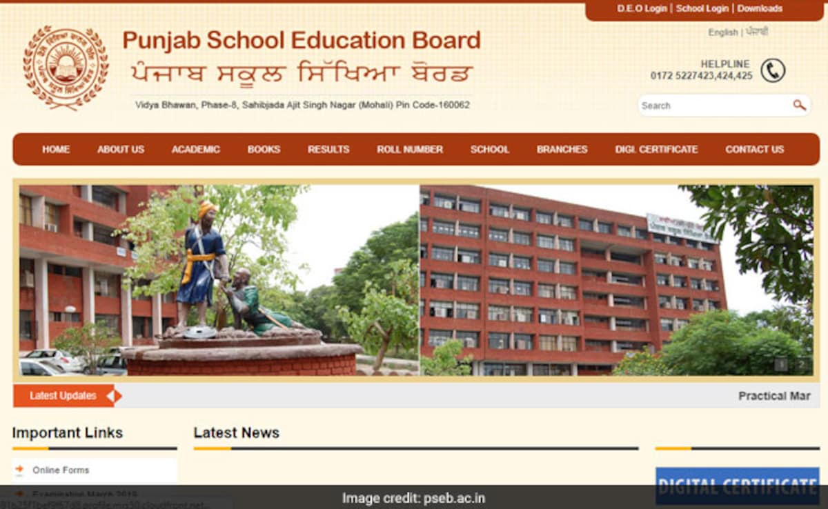 Punjab PSEB Board 12th Result 2026: Official Websites, Direct Download Link Here
