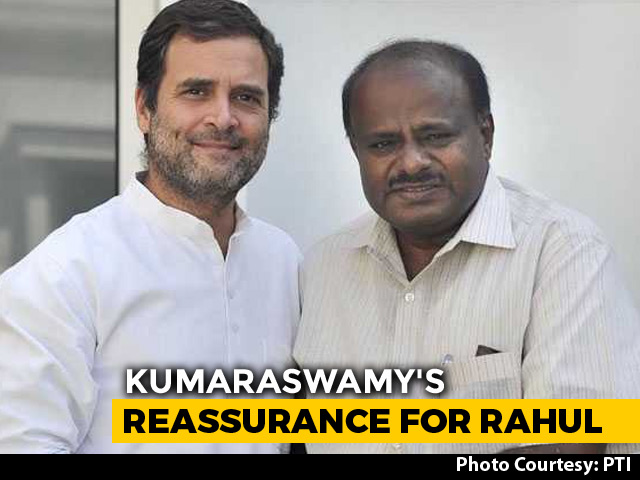 Alliance "Working Better" After Rout, HD Kumaraswamy Assures Rahul Gandhi