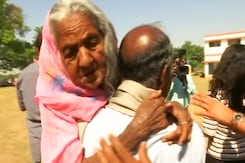 Jharkhand Man Carries 105-Year-Old Mother To Polling Booth Jharkhand Man Carries 105-Year-Old Mother To Polling Booth