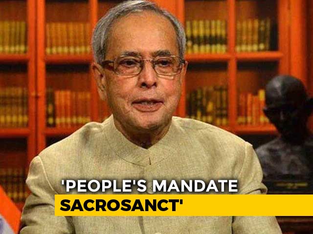 Pranab Mukherjee "Concerned" Over Reports Of Alleged EVM Tampering