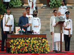 शपथ ग्रहण के बाद PM मोदी बोले, नई टीम में ऊर्जा और प्रशासनिक अनुभव का मेल, देश की प्रगति के लिये काम करेंगे शपथ ग्रहण के बाद PM मोदी बोले, नई टीम में ऊर्जा और प्रशासनिक अनुभव का मेल, देश की प्रगति के लिये काम करेंगे