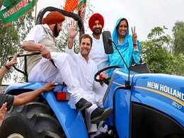 Rahul Gandhi's Tractor Photo Op In Punjab Comes With Message For Farmers Rahul Gandhi's Tractor Photo Op In Punjab Comes With Message For Farmers