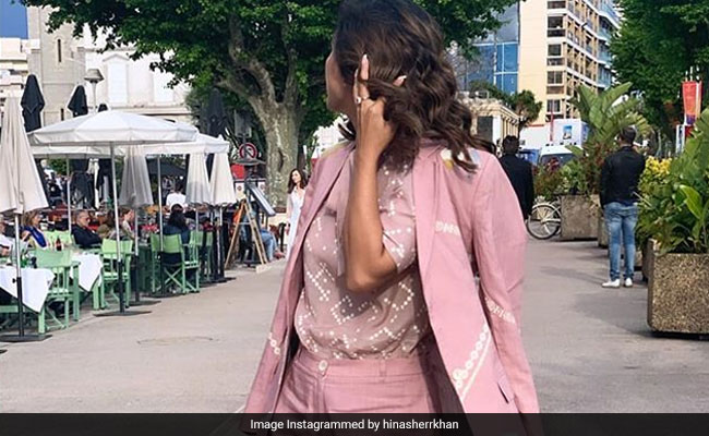 Cannes 2019: Hina Khan Paints The French Riviera Pink
