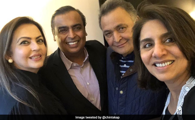 मुकेश अंबानी ने न्यूयॉर्क में ऋषि कपूर से की मुलाकात, Photos सोशल मीडिया पर वायरल