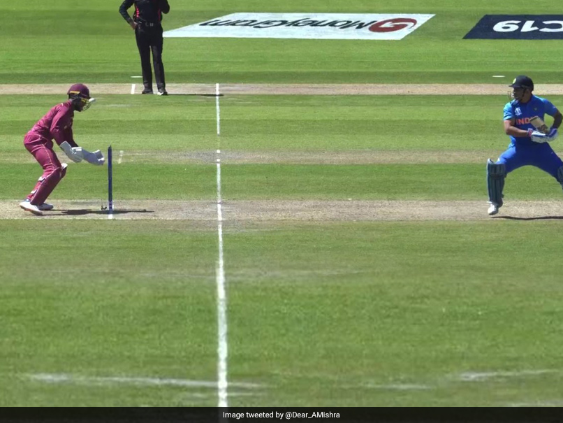 Watch: MS Dhoni Escapes Stumping, Twice Off The Same Delivery, Following Shai Hope's Comedy Of Errors