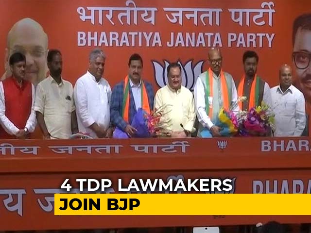 In Boost For BJP In Rajya Sabha, 4 Lawmakers Of TDP Switch Parties