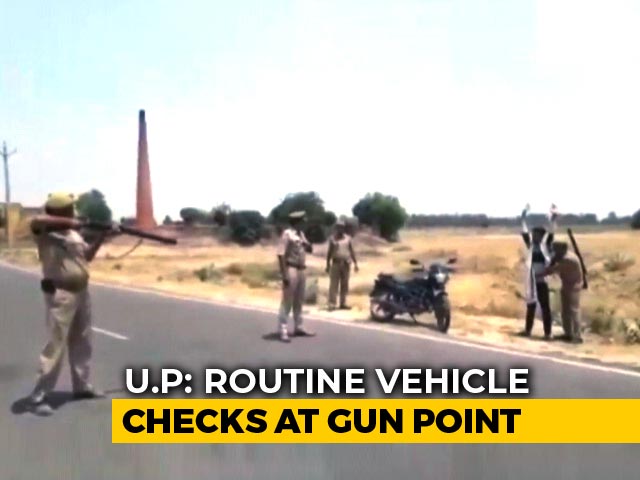 UP Cops' Bizarre Logic As Video Shows Locals Frisked At Gunpoint