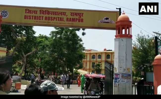 Patients Being Treated On Floor Due To Lack Of Beds In Rampur Hospital