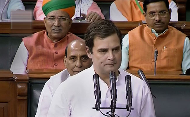 Rahul Gandhi Forgets To Sign After Parliament Oath, Rajnath Singh Prompts